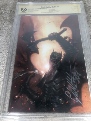 Batman Dark Knights Metal 1 CBCS SS 9.6 Dell'Otto Variant up CGC 10/17 ...