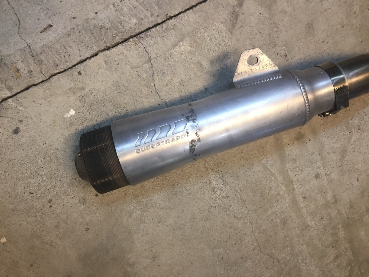 kakapo  Vintage Kawasaki KZ 750 Stainless Steel Supertrapp Exhaust