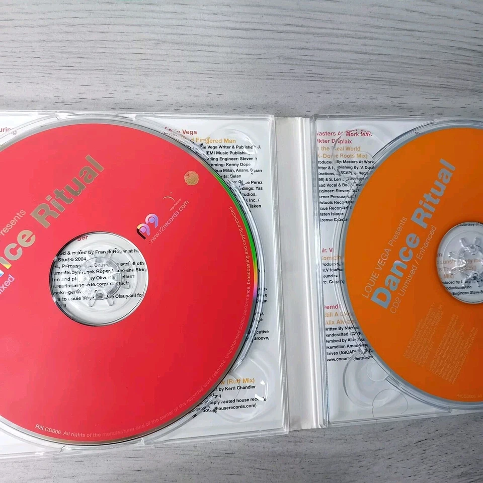 LOUIE VEGA DANCE RITUAL LIMITED EDITION DOUBLE CD - RARE RETRO MUSIC ALBUM - Image 2 of 4