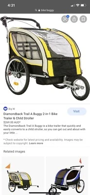 diamondback trail a buggy 2 in 1 trailer buggy