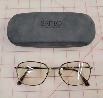 Auth Safilo Elasta 7057 eyeglasses frame 51/16/140 Spring hinges Made Italy