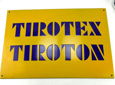 Tirotex Tiroton Emailschild Emaille Werbung Schild Reklame MÄ-93