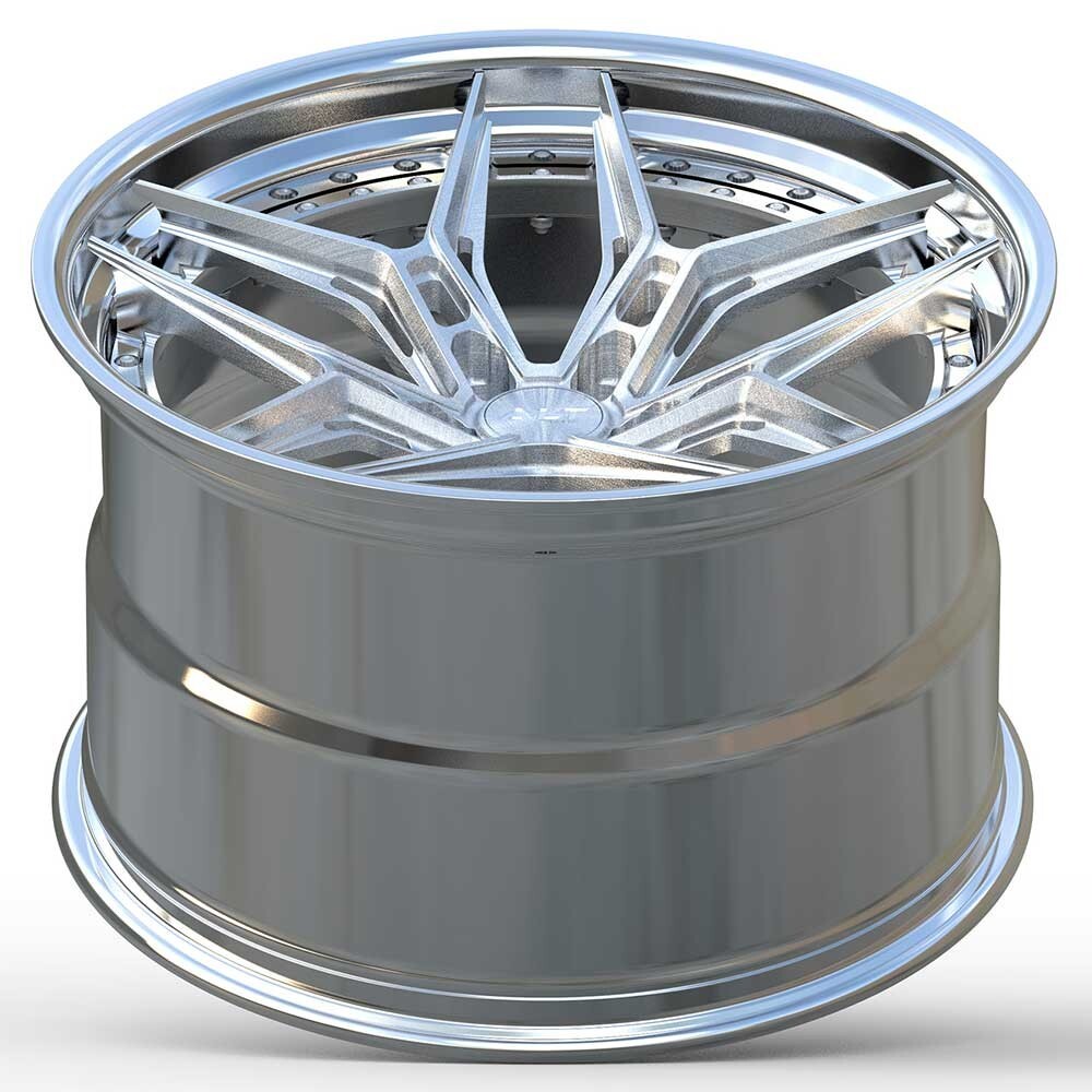 20" 21" ALT DL18 Polished w/ Brushed Silver Wheels for Lamborghini Huracan