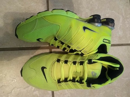 neon green nike shox