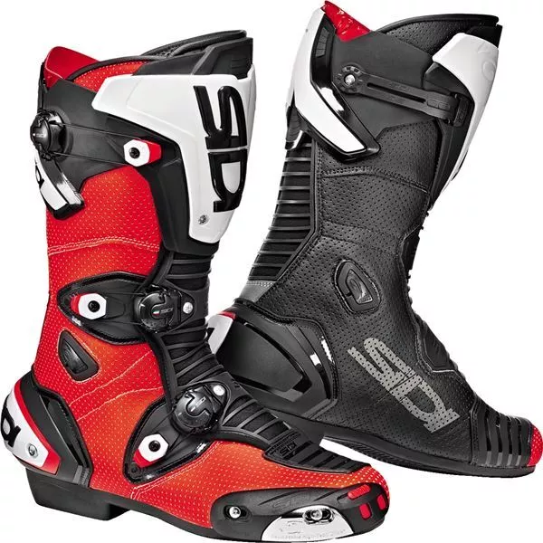 Sidi Mag 1 Air Street Motorcycle Boots Flo Red Black Size Men s 11 US 45 EU