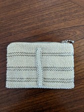 Antique Art Deco White Beaded Ladies Coin Purse Made In Czechoslovakia
