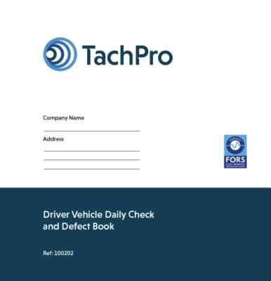 10 Tachpro 50 SEITEN DOPPELTES FAHRZEUG TÄGLICH CHECK & DEFEKT BÜCHER LKW PCV PSV 