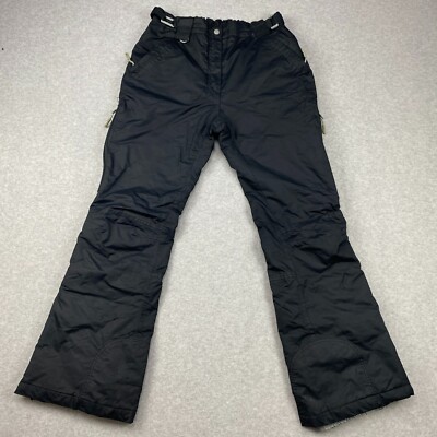 Trespass Snow Pants Mens Medium Black TP50 Coldheat Insulated Waterproof Skiing