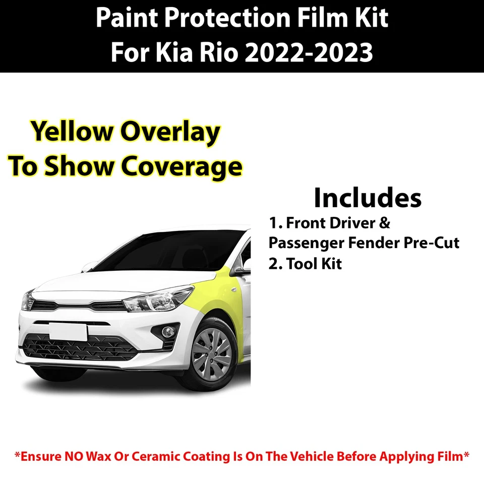 Pre Cut Paint Protection Film Clear Bra PPF  for Kia Rio 5 2022-2023 - Image 2 of 4
