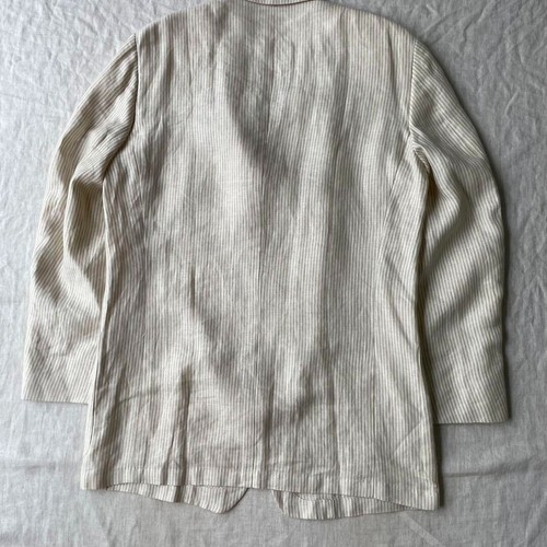 Ermenegildo Zegna Striped Linen Tailored Jacket Men L Limited Edition Rare Used - Picture 16 of 19