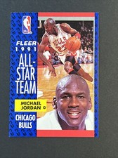 1991  Fleer #211 Michael Jordan All Star Team Chicago Bulls