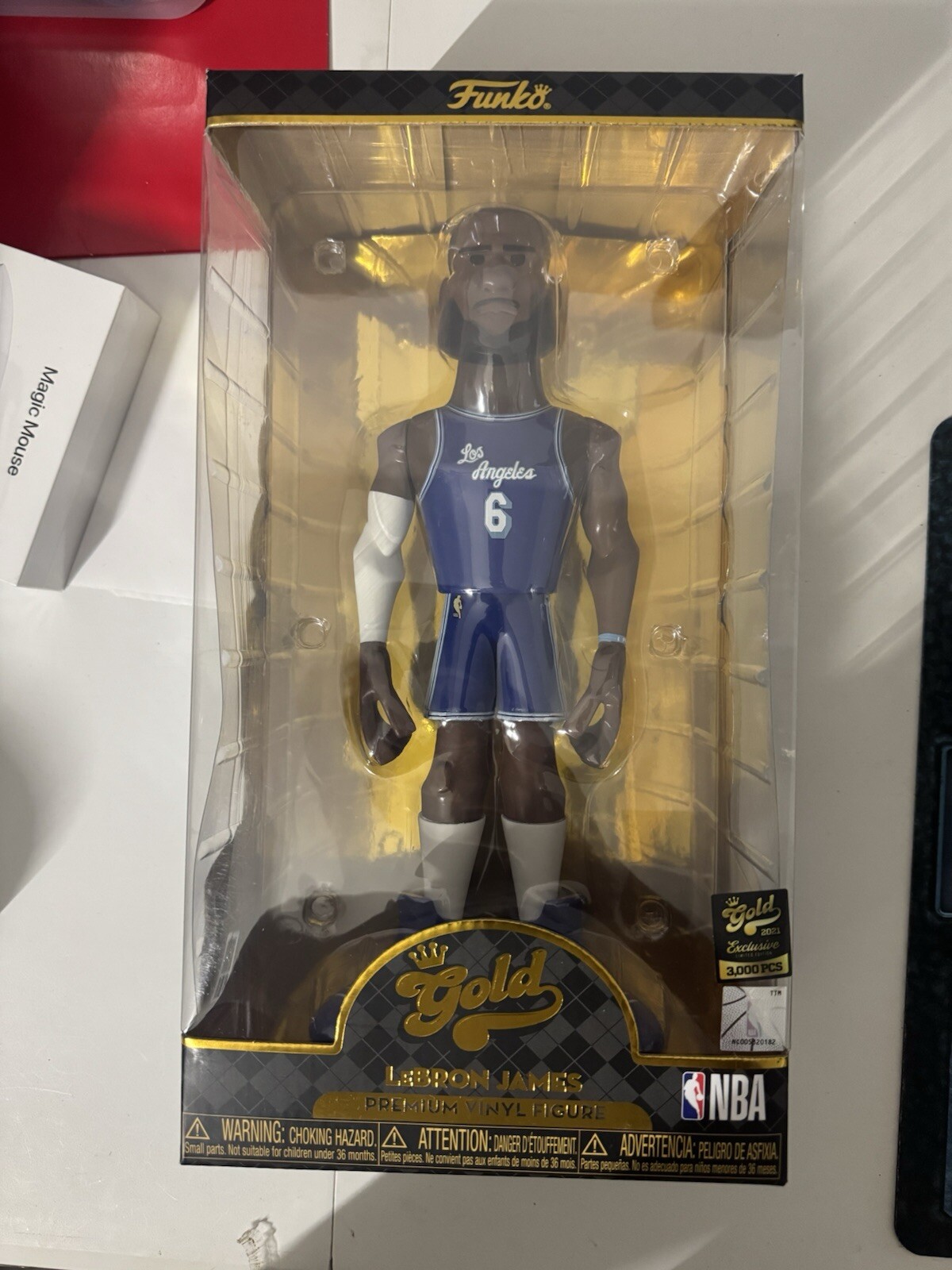 Limited Edition 3000 Pcs Funko Gold 12in LeBron James Blue Jersey