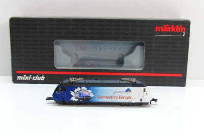 Märklin mini-club Z 88464 E-Lok Re465 001-6, BLS, Licht, TOP in