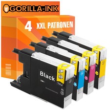 4 Patronen XXL für Brother LC1240 DCP-J 525 W DCP-J 725DW DCP-J 925DW MFC-J 430W