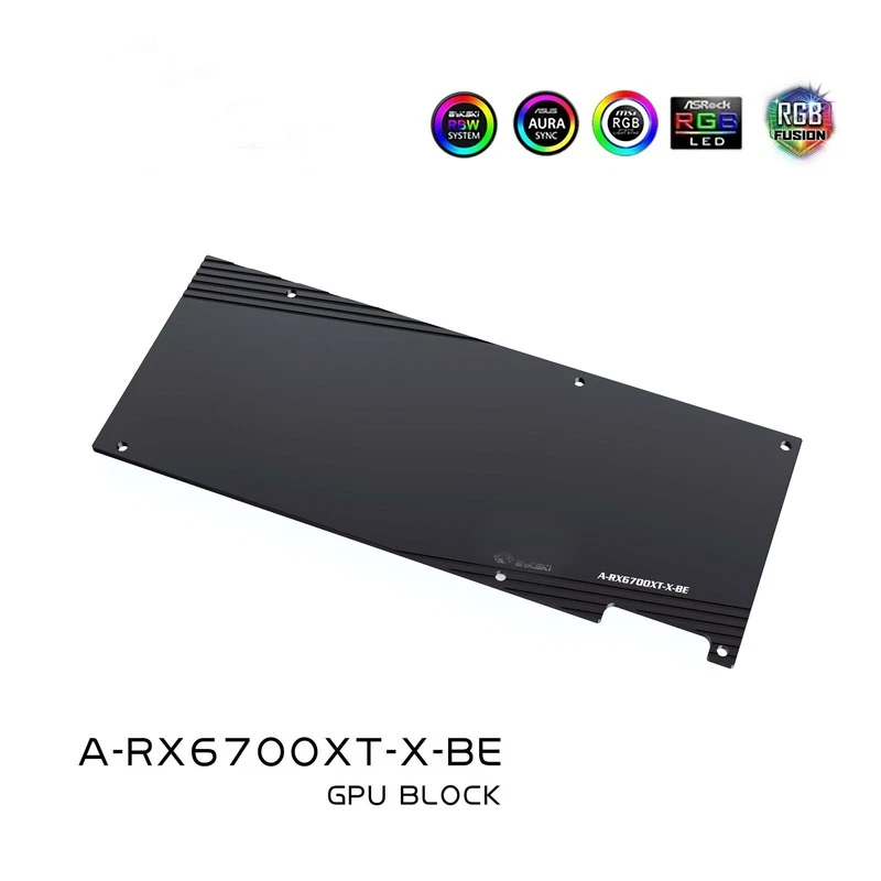 GPU Block for AMD Reference RX 6700XT w/Backplate A-RX6700XT-X 5v RGB 2024 NEW - Image 3 of 4