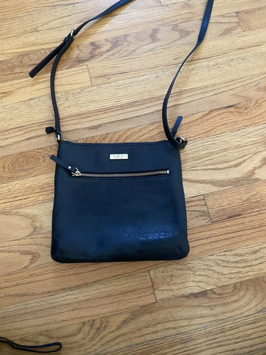 Kate Spade New York black leather crossbody bag Handle DAMAGE
