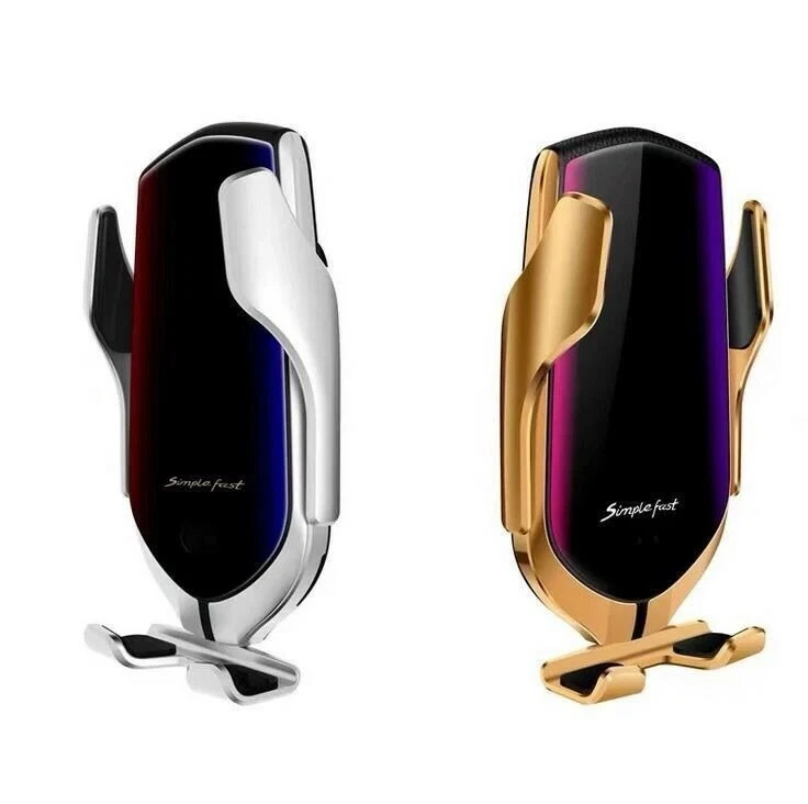 Умный датчик беспроводное автомобильное зарядное устройство модель R2,10 Вт Qi быстрая зарядка автоматический зажим - Изображение 4 из 4