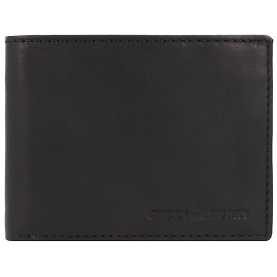 Greenburry Pure Black Geldbörse RFID Leder 13cm #GB-1121 (black)
