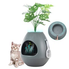 Cat Litter Box Plant Hidden Litter Box Enclosure Planter Litter Tray Smart Odor