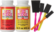 Mod Podge Complete Decoupage Kit-Two 16Oz Bottles Waterbase Sealer/Glue Matte G