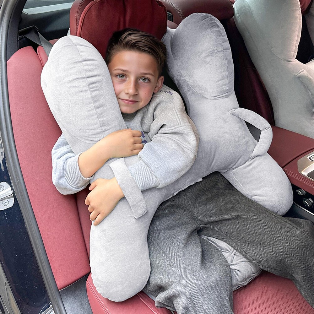 Comfortable Travel Neck Pillow for Adults & Kids - Car & Airplane Use
