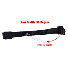 16Pin 12 4 Low Profile 90 Degree GPU RTX4090 4080 PCIE Extension Cable 12VHPW