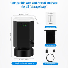 Cordless Electric Pump for Vacuum Storage Bags Portable Universial Travel Air Pu