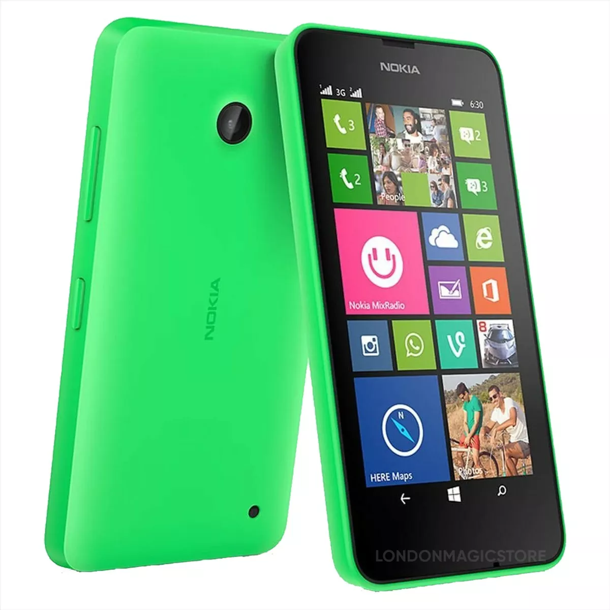 Nokia Lumia 630 8GB Smartphone Windows Mobile Phone White Green