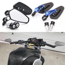 Motorcycle 7/8" Handle Bar End Mirrors For Buell Lightning XB12S Firebolt XB12R