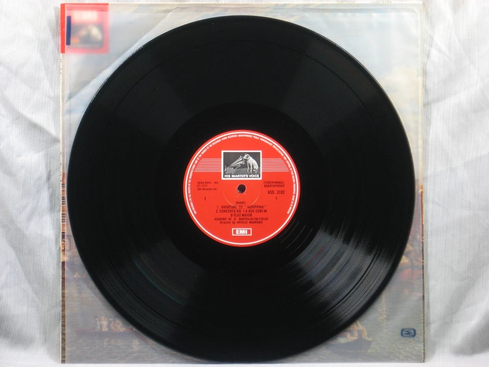 Handel - Two Double Concertos, etc. - St. Martin-in-the-Fields - HMV ASD 3182 - Image 4 of 4