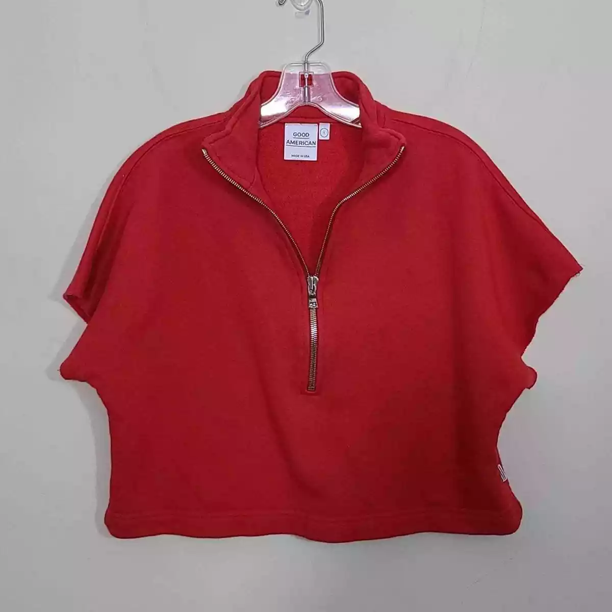 Good american cropped sweatshirt sale