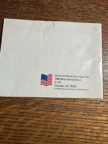 Nintendo NES Death Race Video Game BOX & Instruction Manual Only