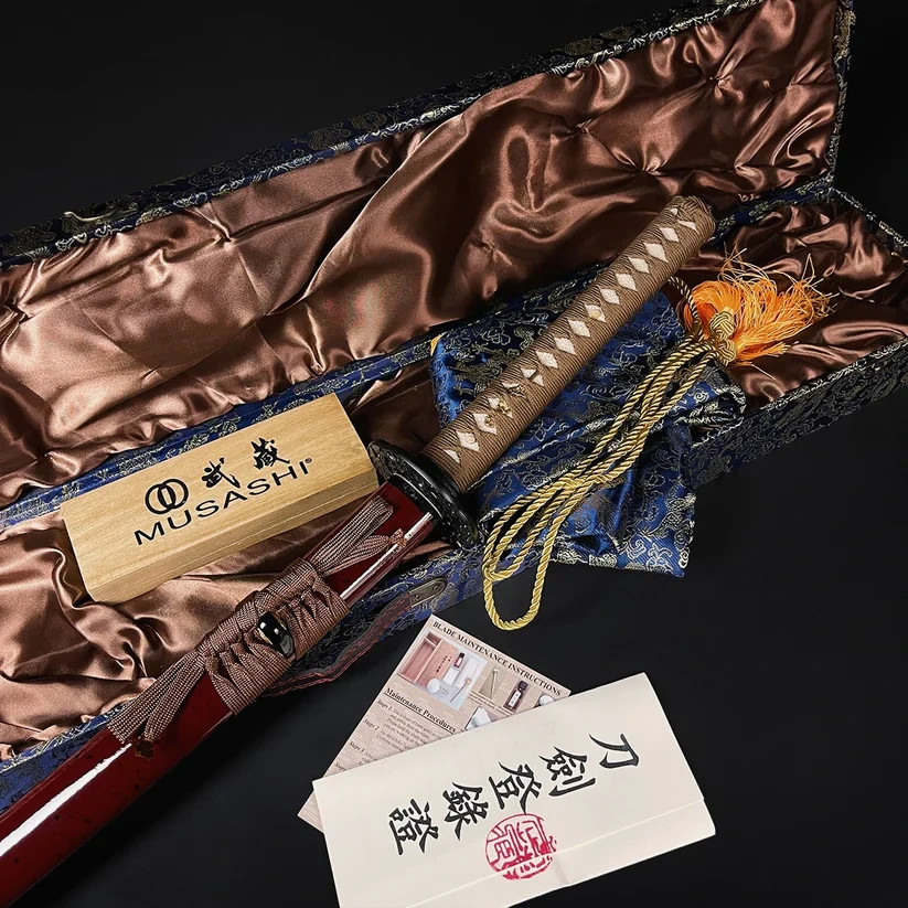 Espada Musashi Gold Collection Yamata No Orochi Forjada a Mano Acero al Carbono 1095