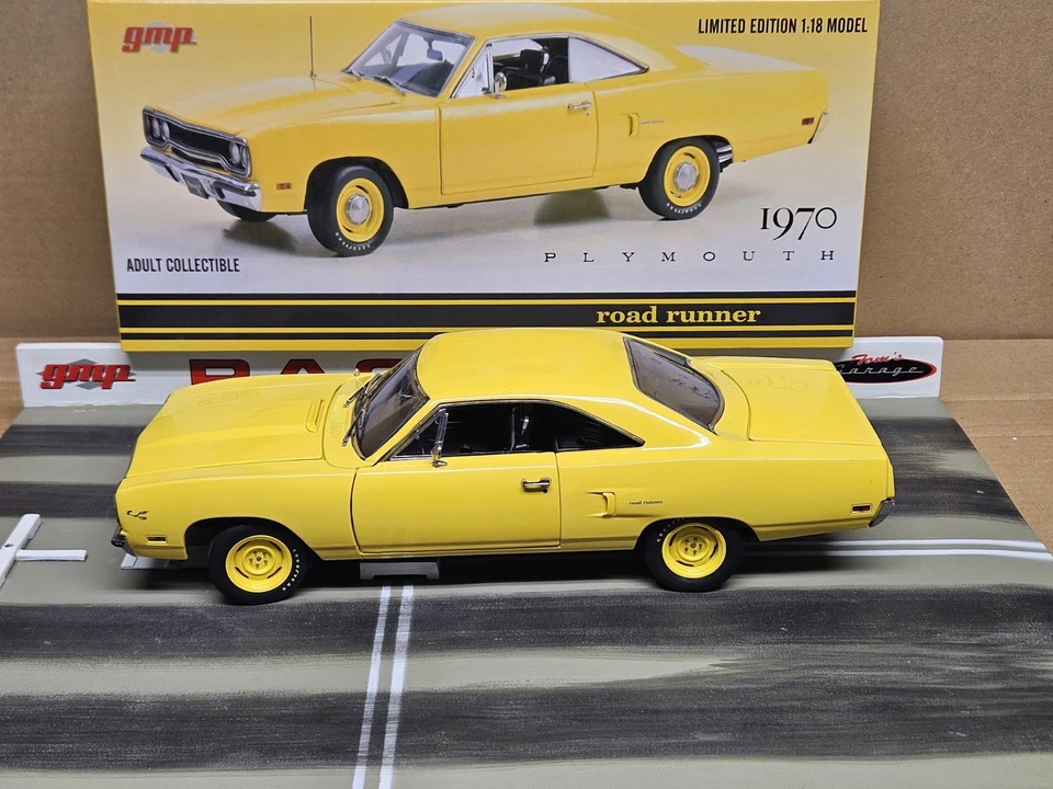 GMP ACME 1:18 1970 PLYMOUTH ROAD RUNNER LEMON TWIST 383 Foto 2 de 4