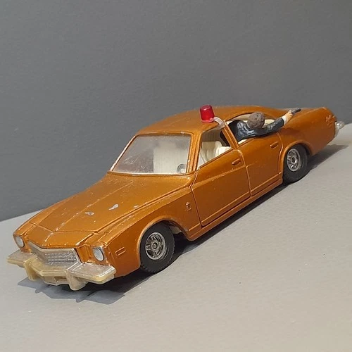 Vintage KOJAK Buick Regal 1975 Bronze Diecast Metal Toy Car CORGI #290