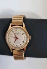  Bravingtons Renown Swiss Gold Mens Watch  Rare Dial Rolled Gold 1960 Wetrista 