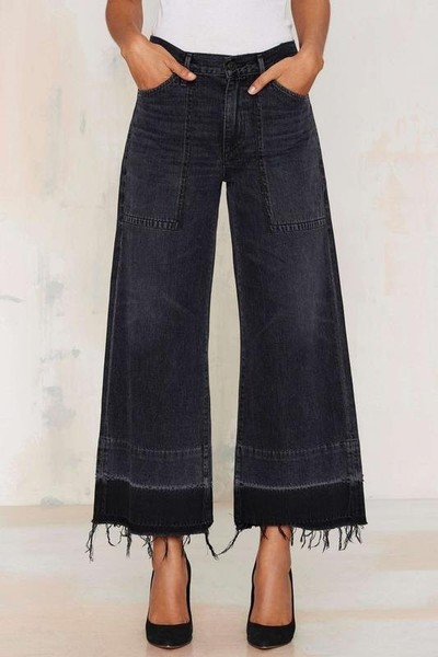 Women Citizens of Humanity Jeans Grey Cotton S
