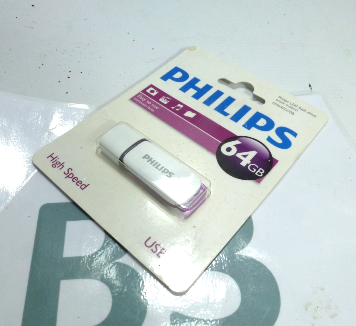 PHILIPS 64GB USB 2.0 High Speed Flash Drive Memory Pendrive FM64FD70B/00 refm