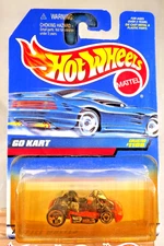 1998 Hot Wheels Mainline/Collector #1106 GO KART Orange w/Chrome5DotSp-Front MW