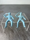 Lot Of 2 Vintage Marx Alamo Play Set Figure Baby Blue Riding Sword