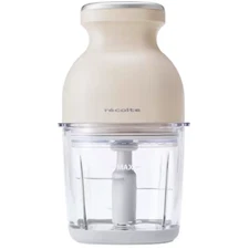 Recolte Cordless Capsule Cutter Bonne RCP-7 Cream White 8-in-1 Compact Processor