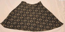 Express Brand Floral Skirt Dark Base W/ Light-colored Floral Patterns Size M