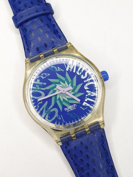 Swatch Musicall Tone in blau SLK100 - funktioniert - 34mm