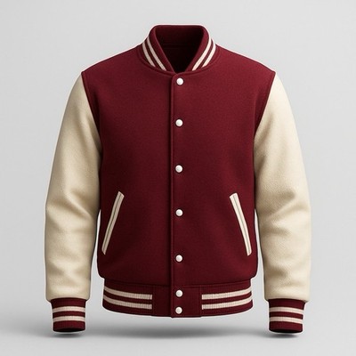 Individuelle Collegejacke - personalisierte Letterman Jacke, Unisex Streetwear