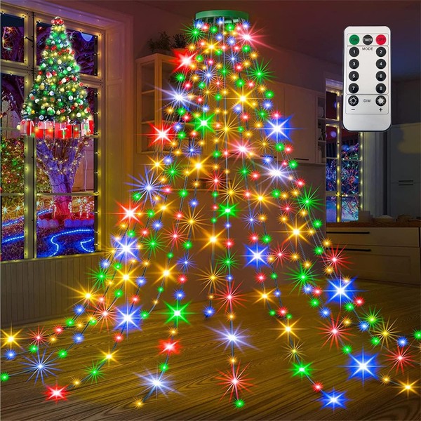Lichterkette Weihnachtsbaum 200 Leds 2M IP44 Wasserdicht Christbaumbeleuchtung-image