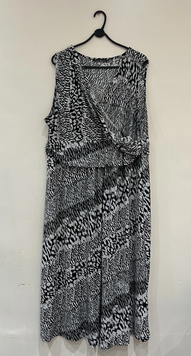Jupe Plissée David Emanuel – Noire Fleurie – Taille 12 – Femme – Midi