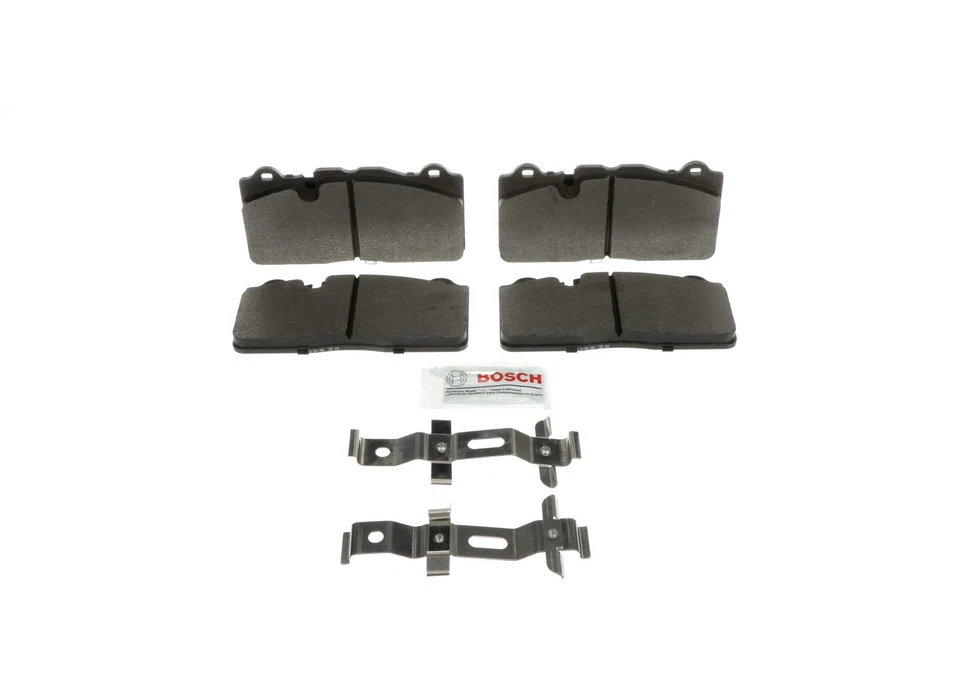 Juego de pastillas de freno de disco delanteras Bosch BE1395H para Chevrolet Camaro Corvette 2009-2019 Foto 3 de 4