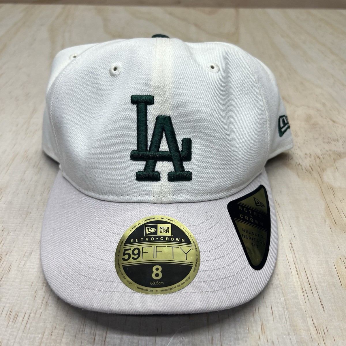 NEW sz 8 Los Angeles Dodgers New Era Hat Cap Relaxed Heritage Fit