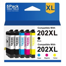 T202 XL 202XL Ink Cartridges for Epson 202XL Ink for Expression XP-5100 WF-2860