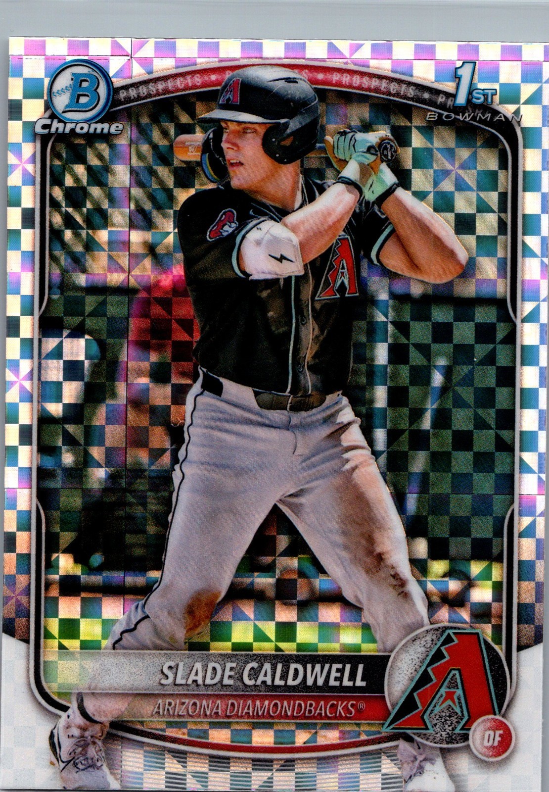 2025 Bowman - 1st Chrome Prospects Slade Caldwell #BCP-21 X-Fractor